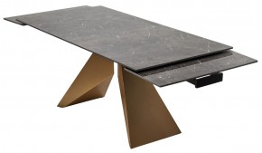 Стол ALES 180 BLACK GRAVE SOLID CERAMIC, керамика / бронзовый, ®DISAUR в Нижнекамске - nizhnekamsk.ok-mebel.com | фото 9