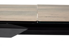 Стол CREMONA 140 KL-61 под дерево, итальянская керамика/ черный каркас, ®DISAUR в Нижнекамске - nizhnekamsk.ok-mebel.com | фото 6