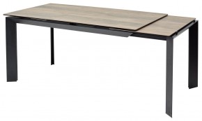 Стол CREMONA 140 KL-61 под дерево, итальянская керамика/ черный каркас, ®DISAUR в Нижнекамске - nizhnekamsk.ok-mebel.com | фото 8