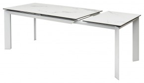 Стол CREMONA 140 MATTE STATUARIO Белый мрамор матовый, керамика/ белый каркас, ®DISAUR в Нижнекамске - nizhnekamsk.ok-mebel.com | фото 6