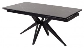 Стол FORIO 160 MATT BLACK MARBLE SOLID CERAMIC / BLACK, ®DISAUR в Нижнекамске - nizhnekamsk.ok-mebel.com | фото 1