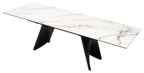 Стол IVAR 180 MARBLES KL-188 Контрастный мрамор, итальянская керамика, ®DISAUR в Нижнекамске - nizhnekamsk.ok-mebel.com | фото 5