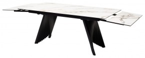 Стол IVAR 180 MARBLES KL-188 Контрастный мрамор, итальянская керамика, ®DISAUR в Нижнекамске - nizhnekamsk.ok-mebel.com | фото 9