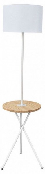 Стол журнальный с торшером Arte Lamp Combo A2070PN-1WH в Нижнекамске - nizhnekamsk.ok-mebel.com | фото