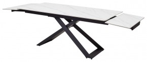 Стол LIVORNO 180 MATT WHITE MARBLE SOLID CERAMIC / BLACK, ®DISAUR в Нижнекамске - nizhnekamsk.ok-mebel.com | фото 7