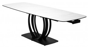 Стол MATERA 160 MARBLES KL-99 Белый мрамор матовый, итальянская керамика/ черный каркас, ®DISAUR в Нижнекамске - nizhnekamsk.ok-mebel.com | фото 8