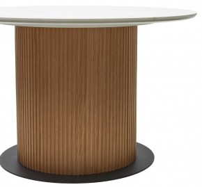 Стол MESA D120 цвет БЕЛЫЙ МРАМОР M326 / Каркас OAK, ®DISAUR в Нижнекамске - nizhnekamsk.ok-mebel.com | фото 6