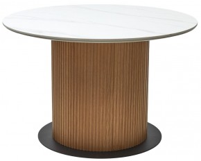 Стол MESA D120 цвет БЕЛЫЙ МРАМОР M326 / Каркас OAK, ®DISAUR в Нижнекамске - nizhnekamsk.ok-mebel.com | фото 9