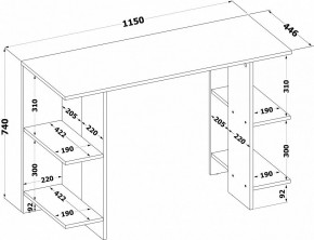 Стол письменный СПМ-28 в Нижнекамске - nizhnekamsk.ok-mebel.com | фото 5