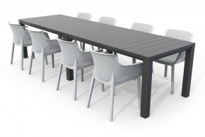 Стол раскладной Джули (Julie Double table 2 configurations) Графит в Нижнекамске - nizhnekamsk.ok-mebel.com | фото 7