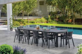 Стол раскладной Джули (Julie Double table 2 configurations) Графит в Нижнекамске - nizhnekamsk.ok-mebel.com | фото 4