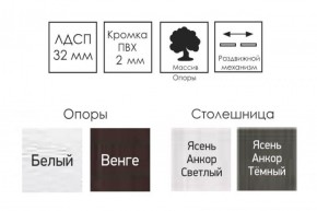 Стол раскладной Ялта-2 (опоры массив резной) в Нижнекамске - nizhnekamsk.ok-mebel.com | фото 4