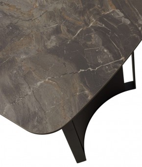 Стол RASMUS 160 KL-80 Серый мрамор, итальянская керамика / черный каркас, ®DISAUR в Нижнекамске - nizhnekamsk.ok-mebel.com | фото 9