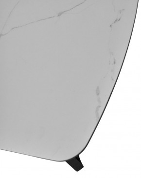 Стол RASMUS 160 TL-45 Белый мрамор, испанская керамика / черный каркас, ®DISAUR в Нижнекамске - nizhnekamsk.ok-mebel.com | фото 6