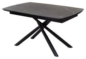 Стол RIVOLI 140 MATT BLACK MARBLE SOLID CERAMIC / BLACK, ®DISAUR в Нижнекамске - nizhnekamsk.ok-mebel.com | фото
