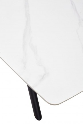 Стол RIVOLI 140 MATT WHITE MARBLE SOLID CERAMIC / BLACK, ®DISAUR в Нижнекамске - nizhnekamsk.ok-mebel.com | фото 9