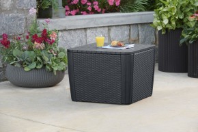 Стол-сундук Лузон Плюс (Luzon Plus Flat Wicker), графит в Нижнекамске - nizhnekamsk.ok-mebel.com | фото