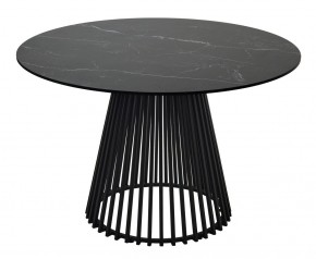 Стол TERNI 120 MATT BLACK MARBLE SOLID CERAMIC Черный мрамор матовый, керамика /Черн.каркас, ®DISAUR в Нижнекамске - nizhnekamsk.ok-mebel.com | фото 8