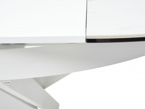 Стол TRENTO 120 HIGH GLOSS STATUARIO Белый мрамор глянцевый, керамика/ белый каркас, ®DISAUR в Нижнекамске - nizhnekamsk.ok-mebel.com | фото 10