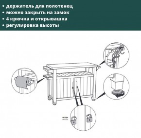Столик для барбекю 207 Л (Unity XL 207L) в Нижнекамске - nizhnekamsk.ok-mebel.com | фото 8