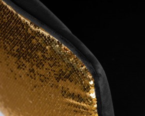Стул барный DOBRIN DARCY GOLD SHINY, черный велюр с золотыми пайетками в Нижнекамске - nizhnekamsk.ok-mebel.com | фото 8