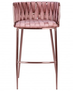Стул барный DOBRIN EMMA ROSE GOLD, розовый велюр (VF-10) в Нижнекамске - nizhnekamsk.ok-mebel.com | фото 6