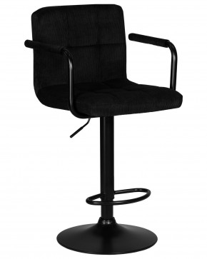 Стул барный DOBRIN KRUGER ARM BLACK, черный вельвет (LAR-E2041-52) в Нижнекамске - nizhnekamsk.ok-mebel.com | фото