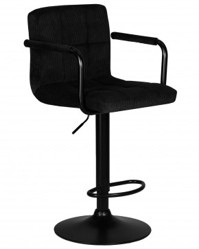 Стул барный DOBRIN KRUGER ARM BLACK, черный вельвет (LAR-E2041-52) в Нижнекамске - nizhnekamsk.ok-mebel.com | фото 2