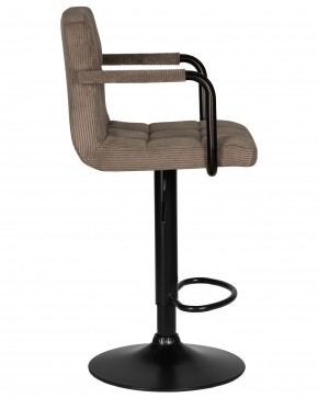Стул барный DOBRIN KRUGER ARM BLACK, какао вельвет (LAR-E2041-05) в Нижнекамске - nizhnekamsk.ok-mebel.com | фото 3
