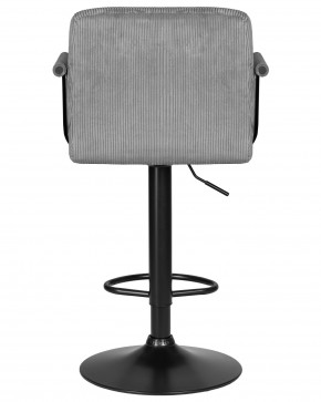 Стул барный DOBRIN KRUGER ARM BLACK, серый вельвет (LAR-E2041-25) в Нижнекамске - nizhnekamsk.ok-mebel.com | фото 5