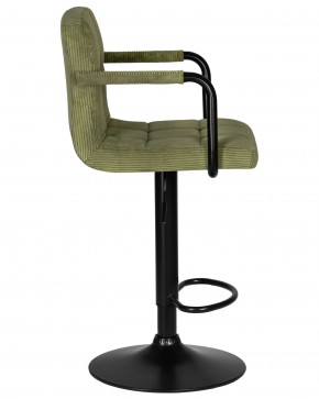 Стул барный DOBRIN KRUGER ARM BLACK, зеленый вельвет (LAR-E2041-7) в Нижнекамске - nizhnekamsk.ok-mebel.com | фото 3
