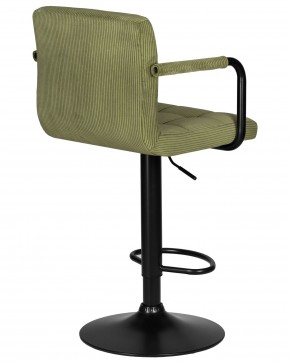 Стул барный DOBRIN KRUGER ARM BLACK, зеленый вельвет (LAR-E2041-7) в Нижнекамске - nizhnekamsk.ok-mebel.com | фото 4