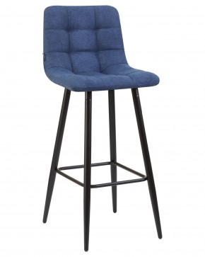 Стул барный DOBRIN NICOLE, черные матовые ножки, синяя ткань (UF860-14B) в Нижнекамске - nizhnekamsk.ok-mebel.com | фото