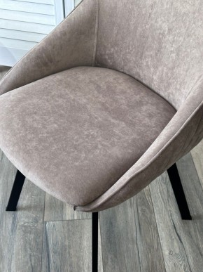 Стул CASA, 360 град. поворот. B5 Капучино, велюр / черный каркас,М-City в Нижнекамске - nizhnekamsk.ok-mebel.com | фото 3
