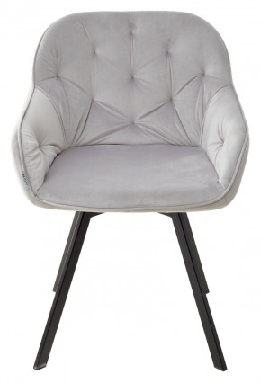 Стул GALE 360 град. поворот. BLUVEL-03 LIGHT GREY, велюр/ черный каркас, М-City в Нижнекамске - nizhnekamsk.ok-mebel.com | фото 3