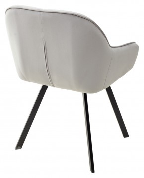 Стул GALE 360 град. поворот. BLUVEL-03 LIGHT GREY, велюр/ черный каркас, М-City в Нижнекамске - nizhnekamsk.ok-mebel.com | фото 4