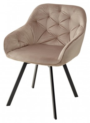 Стул GALE 360 град. поворот. BLUVEL-40 BEIGE, велюр/ черный каркас, М-City в Нижнекамске - nizhnekamsk.ok-mebel.com | фото