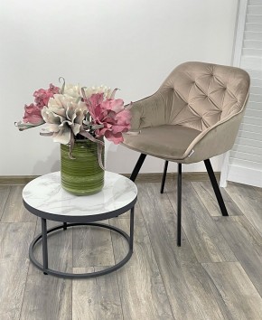 Стул GALE 360 град. поворот. BLUVEL-40 BEIGE, велюр/ черный каркас, М-City в Нижнекамске - nizhnekamsk.ok-mebel.com | фото 2