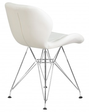 Стул обеденный DOBRIN BUTTERFLY CHROME, ножки хром, цвет белый в Нижнекамске - nizhnekamsk.ok-mebel.com | фото 4