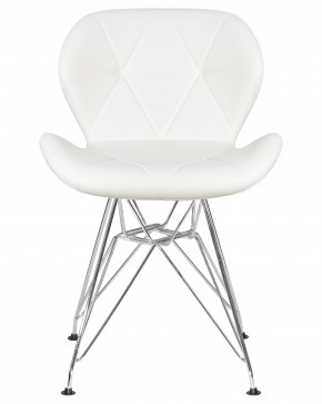 Стул обеденный DOBRIN BUTTERFLY CHROME, ножки хром, цвет белый в Нижнекамске - nizhnekamsk.ok-mebel.com | фото 6