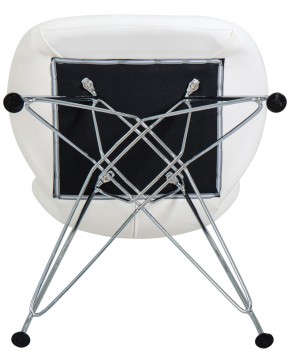 Стул обеденный DOBRIN BUTTERFLY CHROME, ножки хром, цвет белый в Нижнекамске - nizhnekamsk.ok-mebel.com | фото 8
