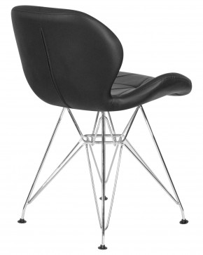 Стул обеденный DOBRIN BUTTERFLY CHROME, ножки хром, цвет чёрный в Нижнекамске - nizhnekamsk.ok-mebel.com | фото 4