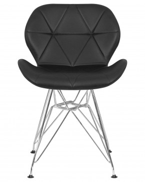 Стул обеденный DOBRIN BUTTERFLY CHROME, ножки хром, цвет чёрный в Нижнекамске - nizhnekamsk.ok-mebel.com | фото 7