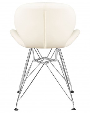 Стул обеденный DOBRIN BUTTERFLY CHROME, ножки хром, цвет кремовый в Нижнекамске - nizhnekamsk.ok-mebel.com | фото 5