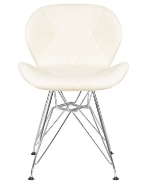 Стул обеденный DOBRIN BUTTERFLY CHROME, ножки хром, цвет кремовый в Нижнекамске - nizhnekamsk.ok-mebel.com | фото 6