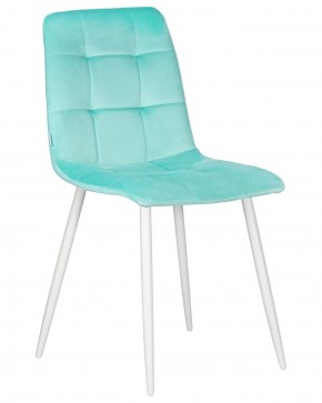 Стул обеденный DOBRIN CHILLY, Мятный Holland 50, основание черное в Нижнекамске - nizhnekamsk.ok-mebel.com | фото