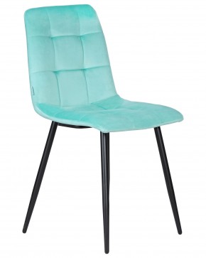 Стул обеденный DOBRIN CHILLY, Мятный Holland 50, основание черное в Нижнекамске - nizhnekamsk.ok-mebel.com | фото 2