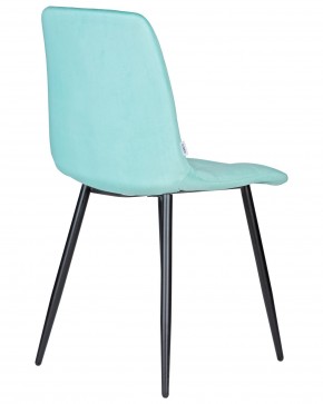 Стул обеденный DOBRIN CHILLY, Мятный Holland 50, основание черное в Нижнекамске - nizhnekamsk.ok-mebel.com | фото 4