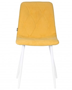 Стул обеденный DOBRIN CHILLY ROMBO, Горчичный Simple 15, основание белый в Нижнекамске - nizhnekamsk.ok-mebel.com | фото 7