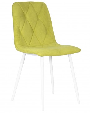 Стул обеденный DOBRIN CHILLY ROMBO, Лайм Simple 14, основание белый в Нижнекамске - nizhnekamsk.ok-mebel.com | фото